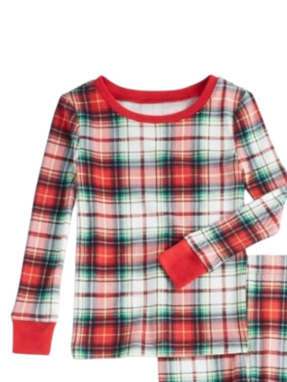 Holiday Lane Toddler Winterton Plaid Cotton Snug Fit Pajama Top - NWT